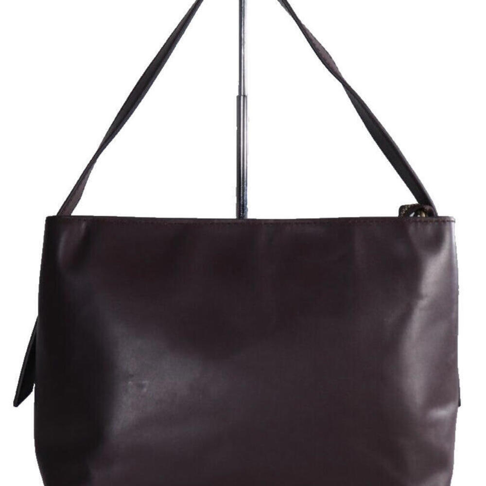 Marks & Spencer Women's One Size Maroon Faux Leather Shoulder Bag - Picture 5 of 15